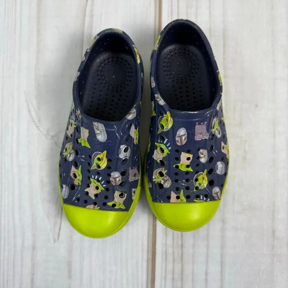 Kids‎ Star Wars The Mandalorian Grogu Native Shoes Clogs Slip On Size 8C